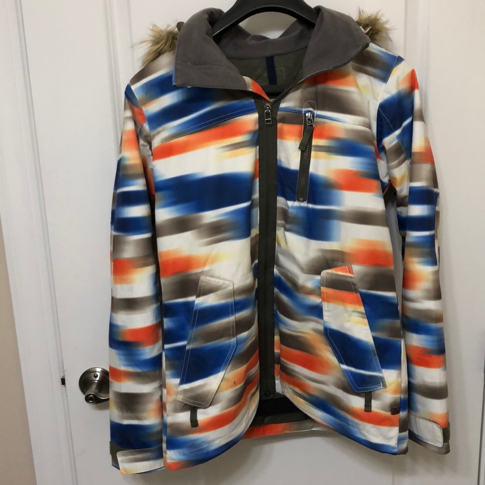 Burton multi colored snowboard jacket